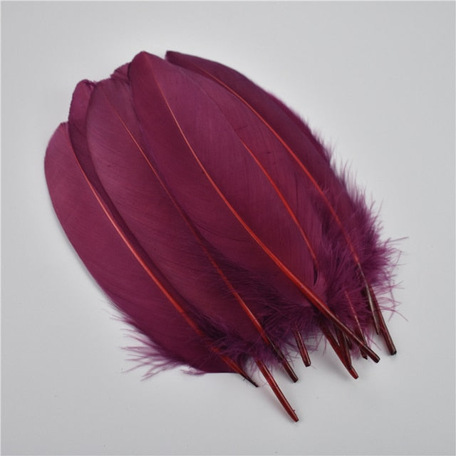 20Pcs Colourful Goose Feathers 6-8inch/15-20cm
