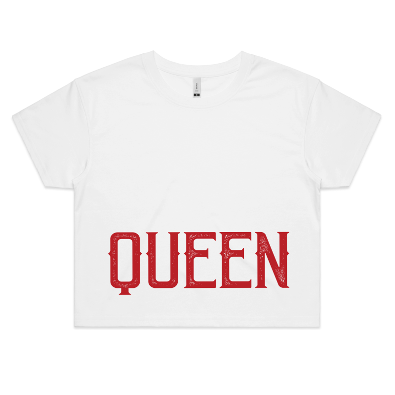 QUEEN - Womens Crop Tee