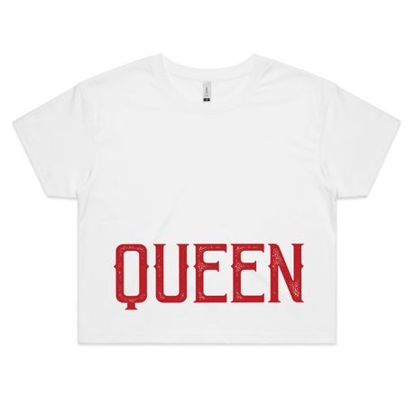 QUEEN - Womens Crop Tee