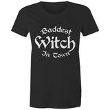 Baddest Witch In Town T-shirt - Maple Organic Tee
