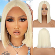 Short Straight Wigs with Bangs