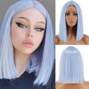 Short Straight Wigs with Bangs
