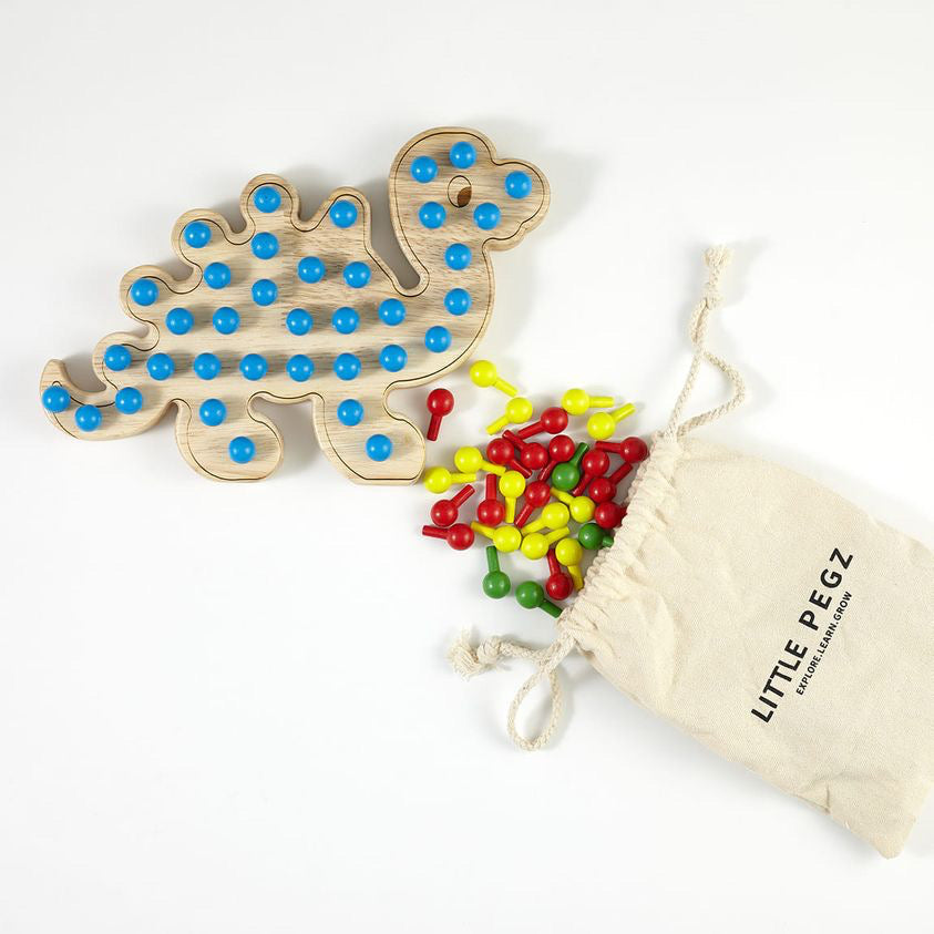 Little Pegs Dinosaur Peg Boards Australian Early Educational Toys