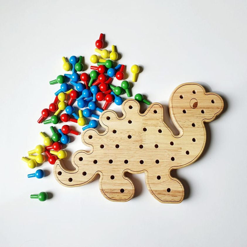 Little Pegs Dinosaur Peg Boards Australian Early Educational Toys