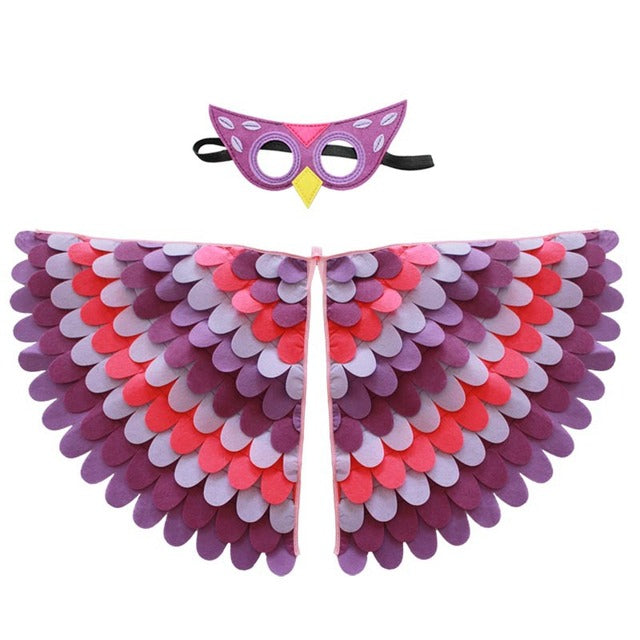 Large Felt Bird Wings and Masks Book Week Costumes Dress Up