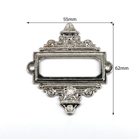 5pcs Antique Medicine Drawer Cabinet Label Frame Card Holders