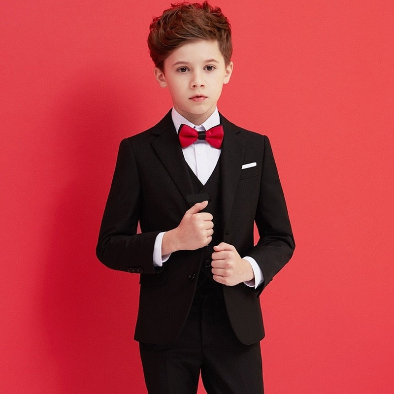 Boys James Bond 007 Suit Kids Black Formal Suit