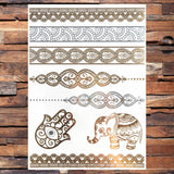 Gold Temporary Tattoos