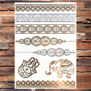 Gold Temporary Tattoos