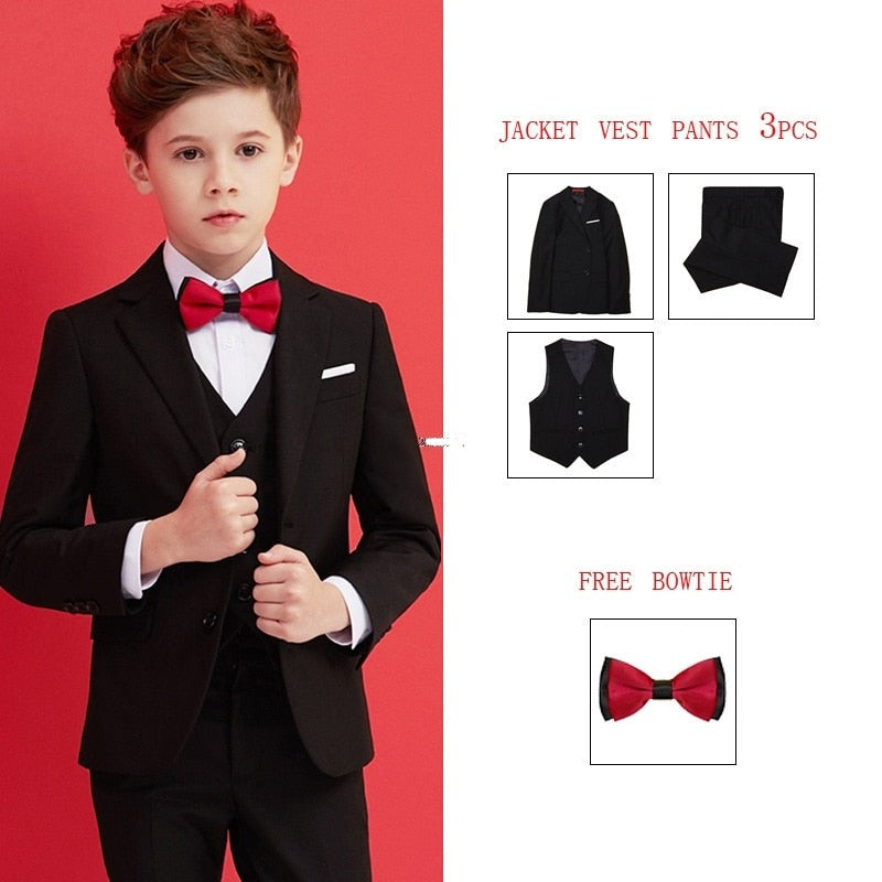 Boys James Bond 007 Suit Kids Black Formal Suit