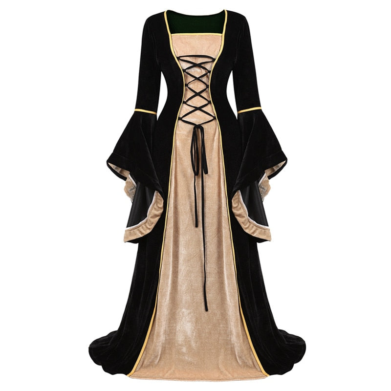 Velvet Irish Renaissance Dress Medieval Victorian Costume Dress
