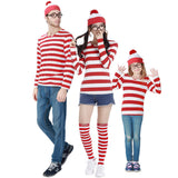 Where's Wally Costume Book Week Outfit Stripe Shirt Hat Glasses