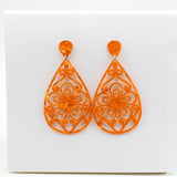 Brincos Flamencos Acetic Acid Plate Colourful Teardrop Earrings
