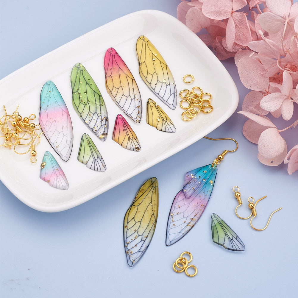 Make Your Own Handmade Fairy Resin Butterfly Wing Earrings Kits