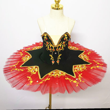 Velvety Top Embroidered Ballet Tutus Kids and Adult Ballerinas