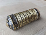 Leonardo da Vinci Code Bronze Metal Cryptex Locks Letter Password Chamber