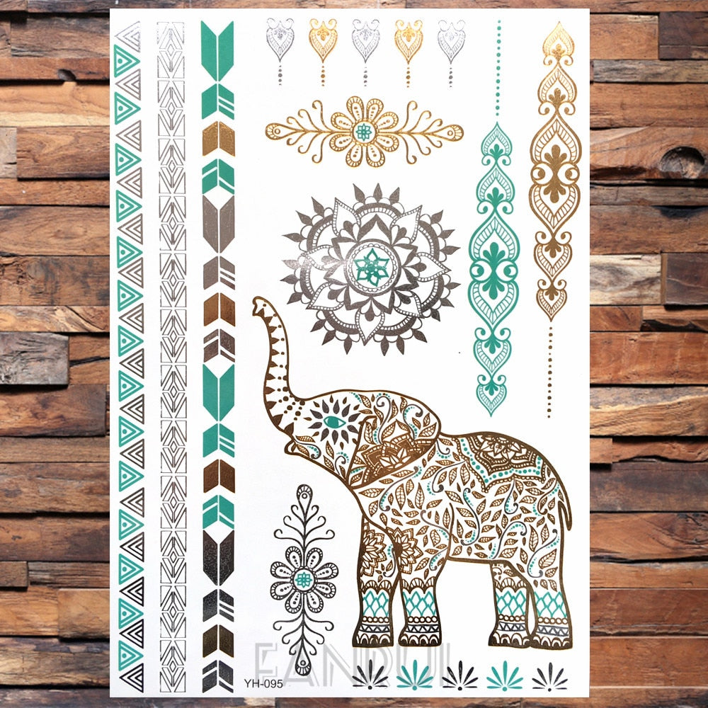 Gold Temporary Tattoos