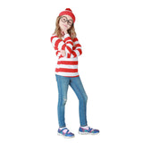 Where's Wally Costume Book Week Outfit Stripe Shirt Hat Glasses