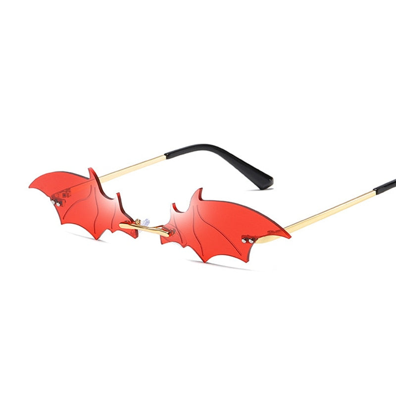 Rimless Batwing Sunglasses
