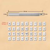37Pcs Leather Craft Alphabet Number Stamping Tool Set Leather Engraving Stamps