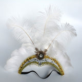 LED Light Carnival Feather Headband Mardi Gras Costume