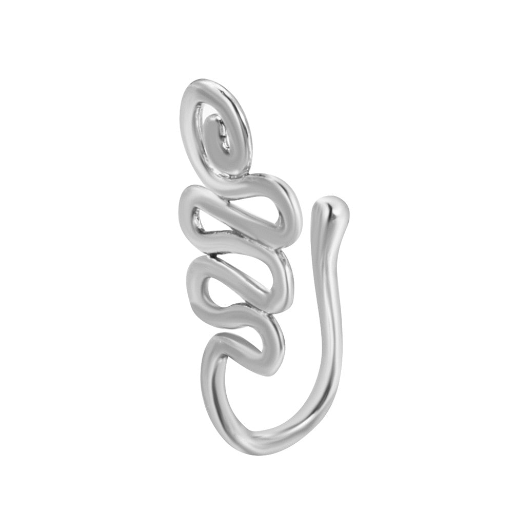 Nose Cuff 1PCS Stainless Steel Non Piercing Nose Ring
