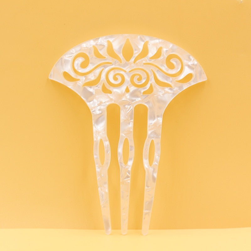 Brincos Flamencos Acetic Acid Plate Colourful Hair Combs
