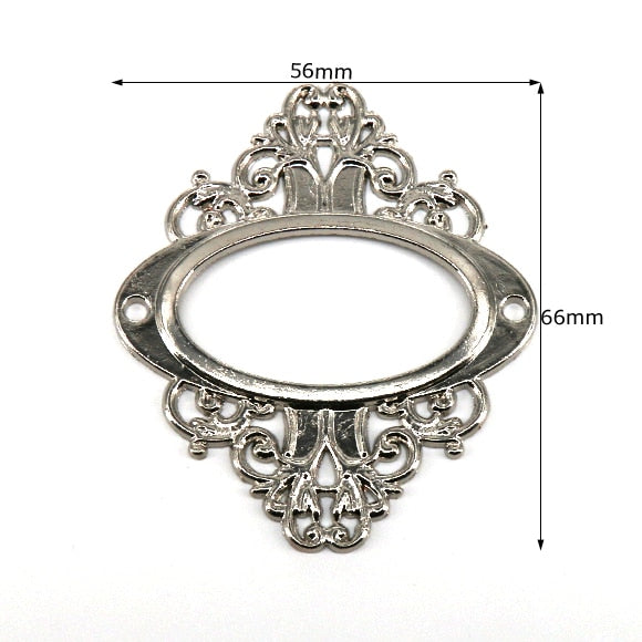 5pcs Antique Medicine Drawer Cabinet Label Frame Card Holders