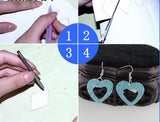 24pcs Earring Making Set Double-Sided Faux Leather Earrings Jewellery Making Supplies