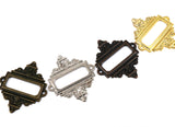 5pcs Antique Medicine Drawer Cabinet Label Frame Card Holders
