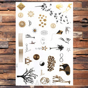 Gold Temporary Tattoos