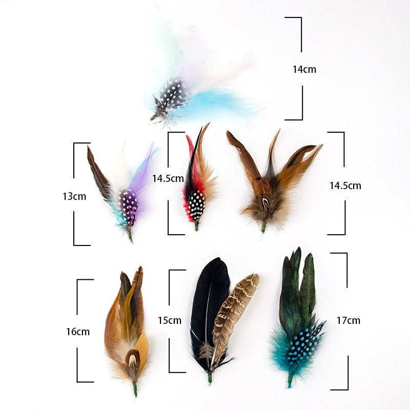 Natural Feathers Hat Decoration