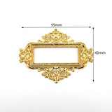 5pcs Antique Medicine Drawer Cabinet Label Frame Card Holders