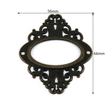 5pcs Antique Medicine Drawer Cabinet Label Frame Card Holders