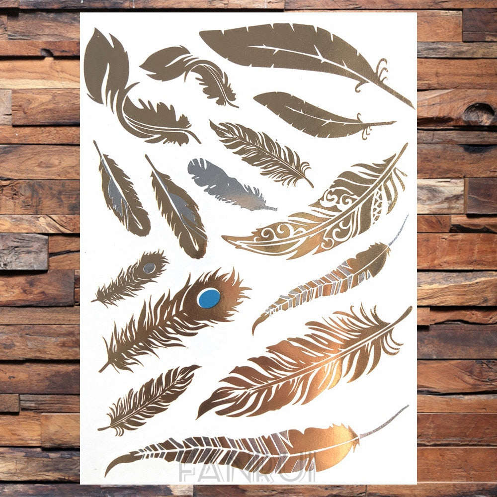 Gold Temporary Tattoos