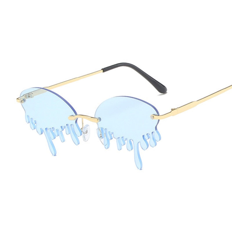 Rimless Dripping Sunglasses