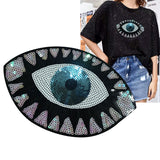 Evil Eye Iron On Sequin Patches