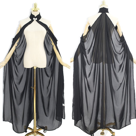 Fairy Elf Cape Elven Queen Princess Collared Cloak Medieval Cosplay Costume