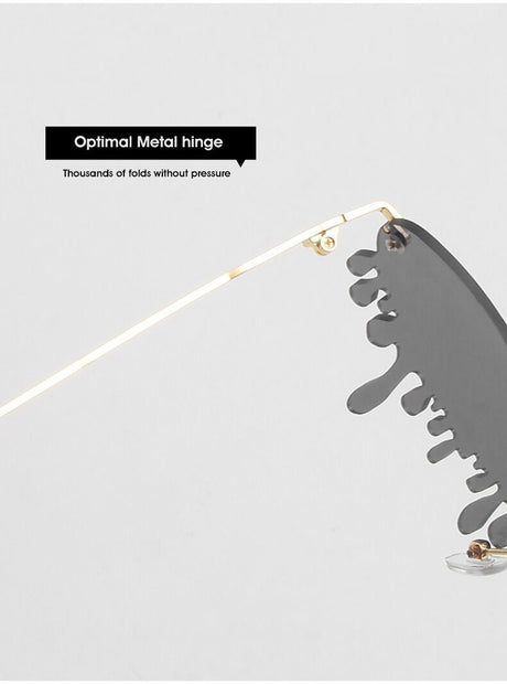 Rimless Dripping Sunglasses