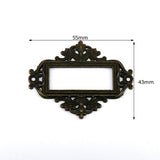 5pcs Antique Medicine Drawer Cabinet Label Frame Card Holders
