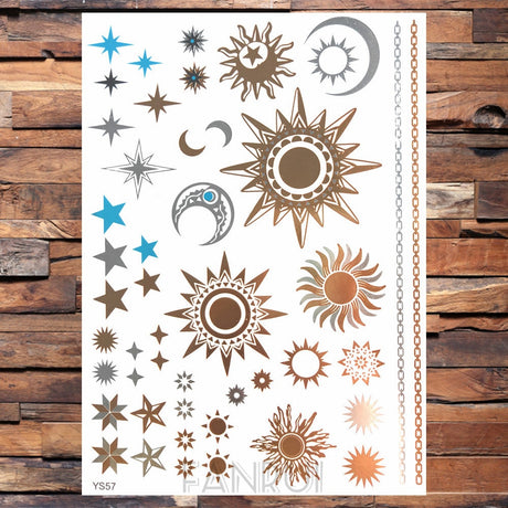 Gold Temporary Tattoos