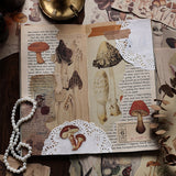 Decorative Crafting Papers Medieval Plant Old Book Pages