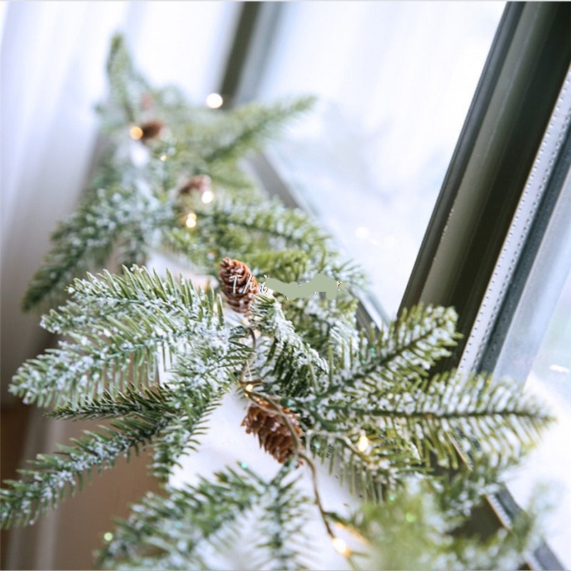 Christmas Pine Cone String Lights Garland LED Fairy Lights