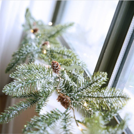 Christmas Pine Cone String Lights Garland LED Fairy Lights