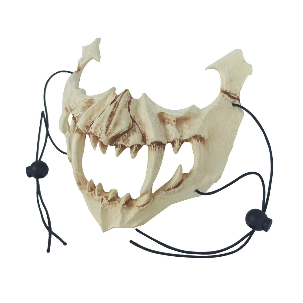 Animal Skeleton Masks Soft Half Face Mask Costume Prop Cosplay