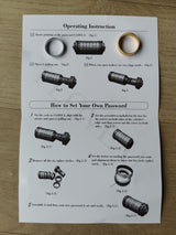 Leonardo da Vinci Code Bronze Metal Cryptex Locks Letter Password Chamber