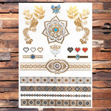 Gold Temporary Tattoos