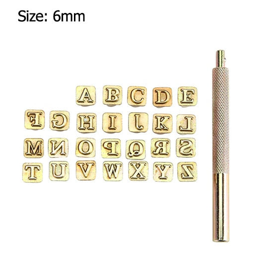 Steel Printing Punch Alphabet Letter Stamp Set Leather Embossing Stamps Leather Craft Tools