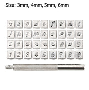 Steel Printing Punch Alphabet Letter Stamp Set Leather Embossing Stamps Leather Craft Tools