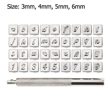 Steel Printing Punch Alphabet Letter Stamp Set Leather Embossing Stamps Leather Craft Tools